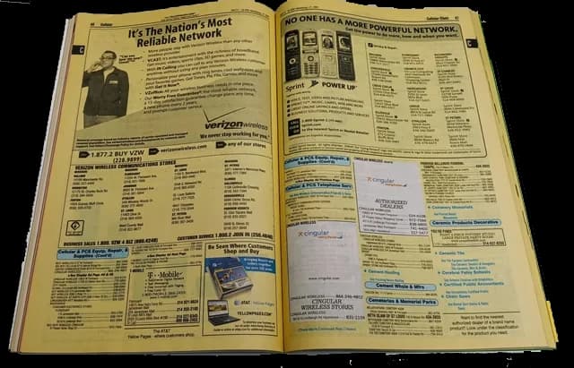 Yellow Pages directory, 2007